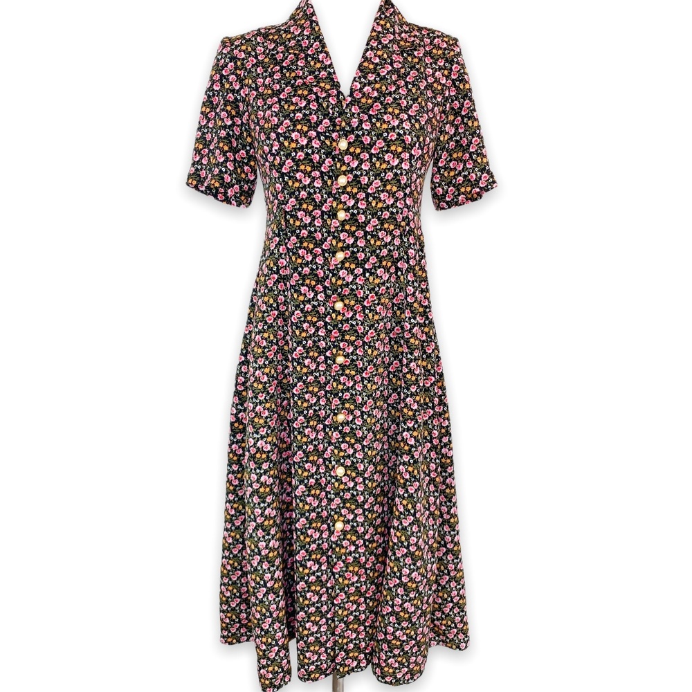Vintage Midi Dress Floral